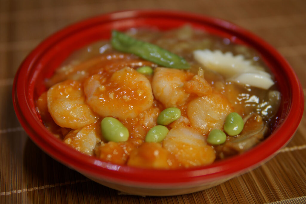 【高島屋】ハーフ丼 エビチリ＆中華あん