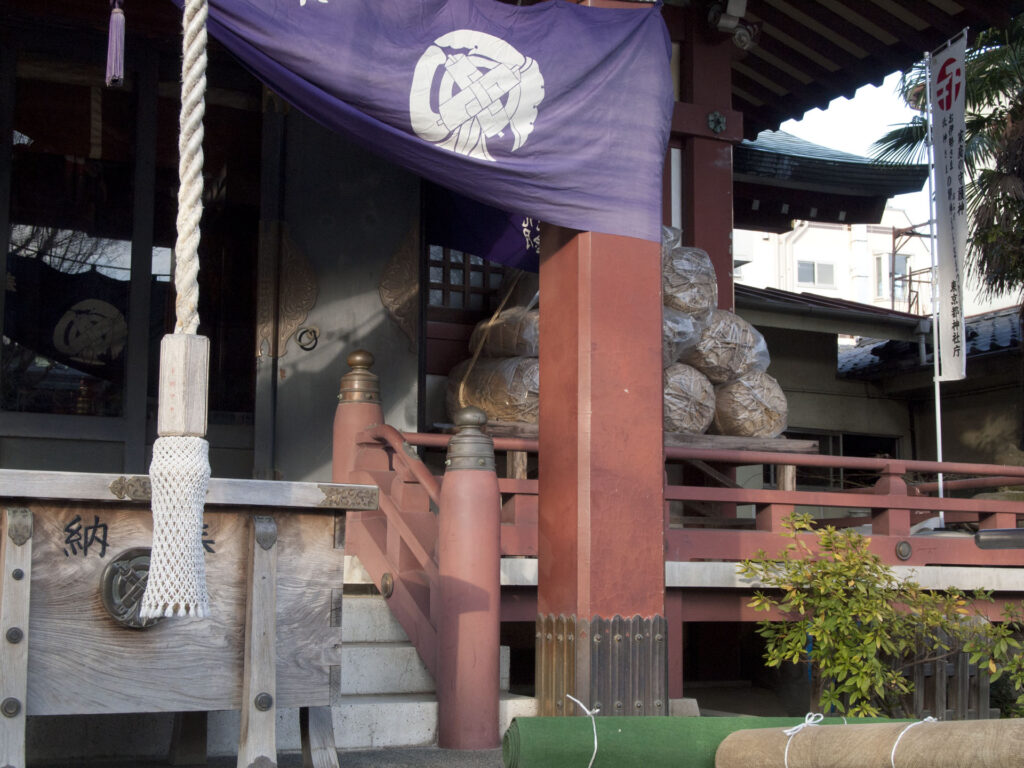 千住本氷川神社 米俵