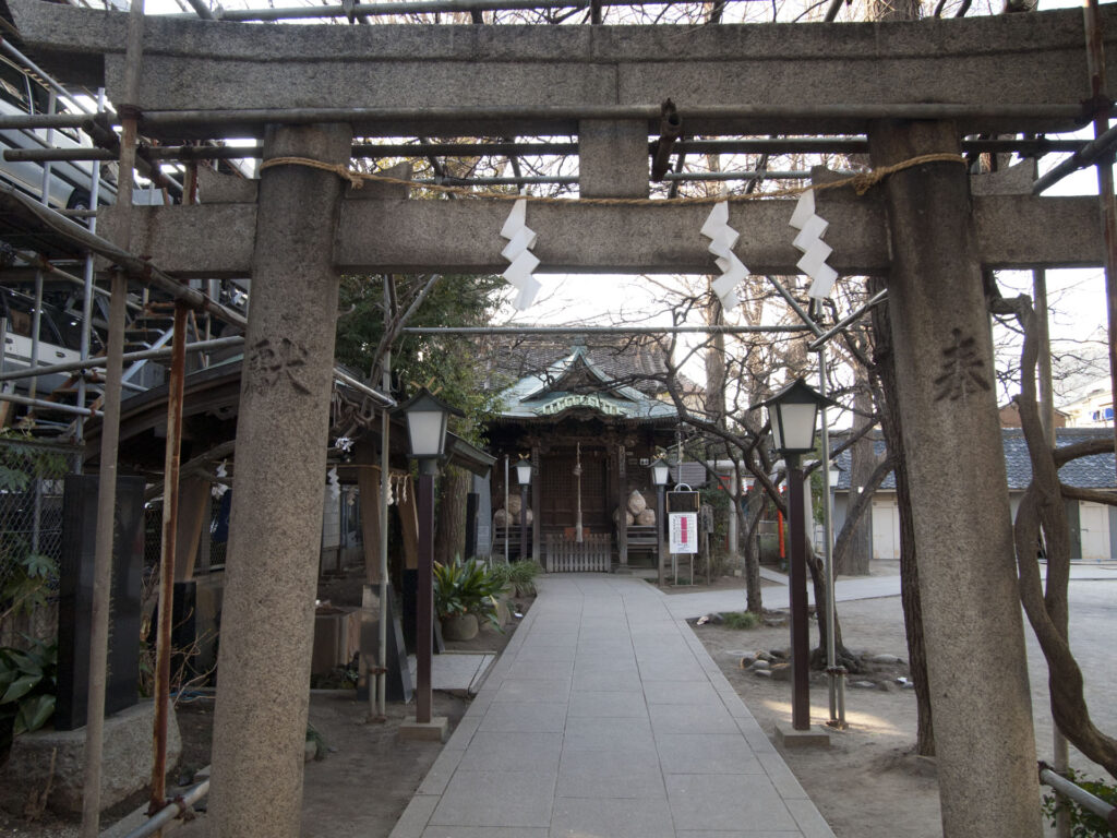 千住本氷川神社 鳥居