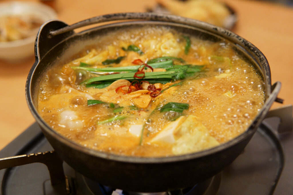 うま辛もつ鍋