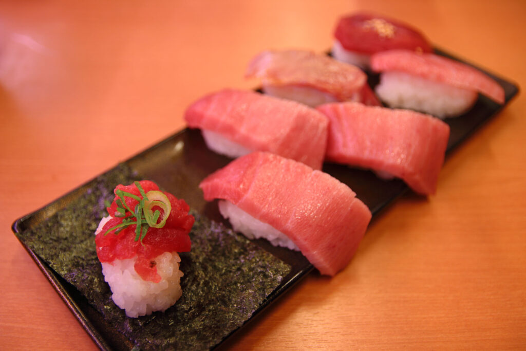 天然本鮪7貫盛り