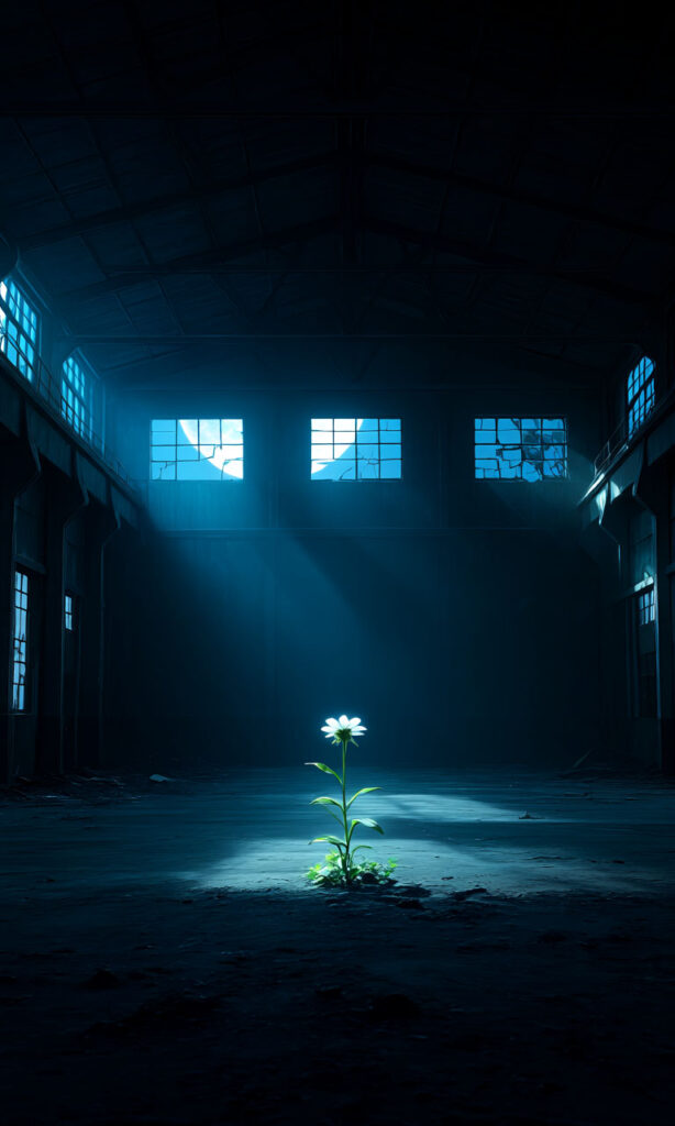 【PixAI】廃墟に輝く命 -A Life Shining in Ruins-