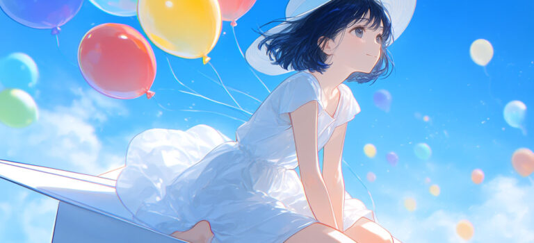 【PixAI】Paper Airplane - A Girl’s Dream -