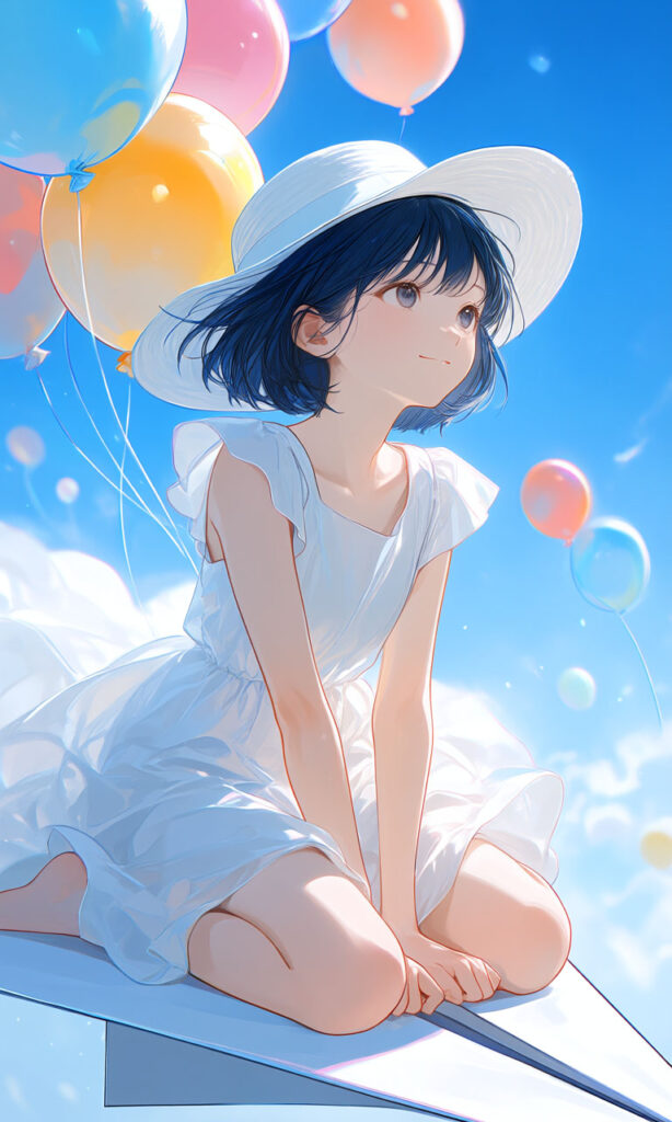 【PixAI】Paper Airplane - A Girl’s Dream -