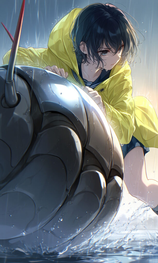 The Girl and the Giant Pill Bug — In the Storm