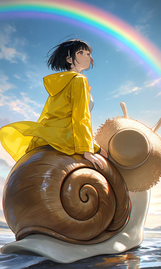 The Girl and the Giant Snail — Toward the Rainbow