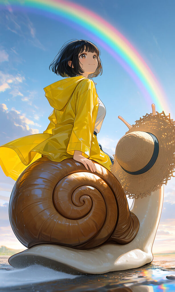 The Girl and the Giant Snail — Toward the Rainbow