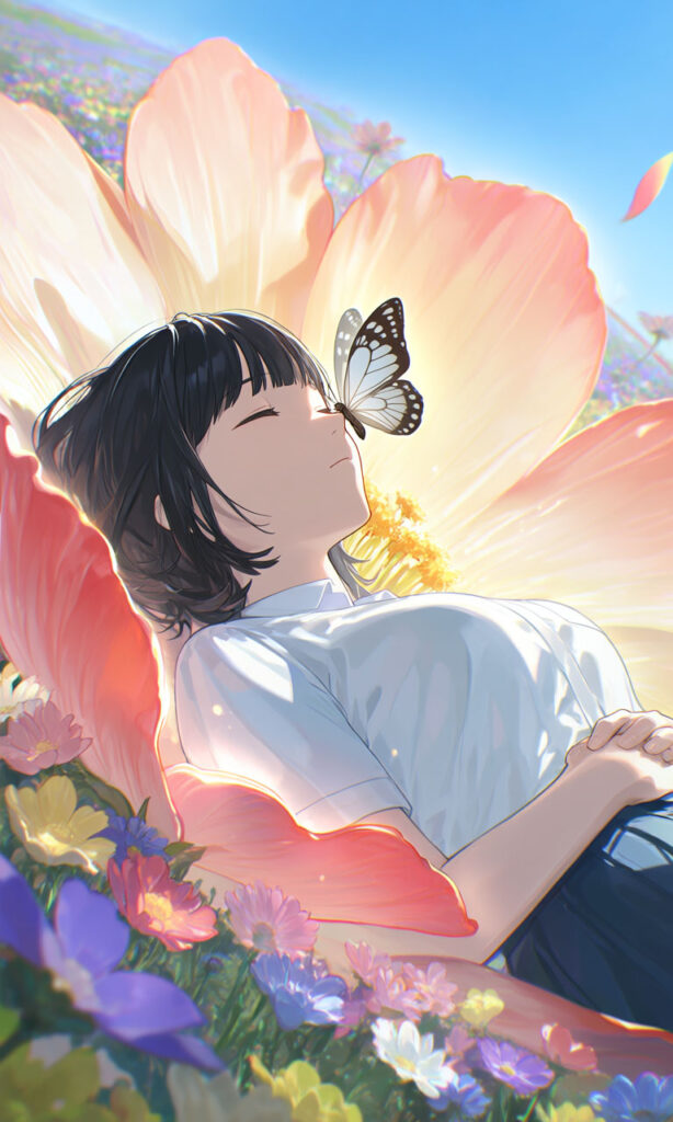 The Girl and the Giant Flower — The Dreaming Girl
