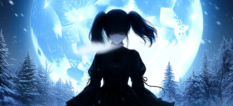 【PixAI】The Girl Born Under the Moon