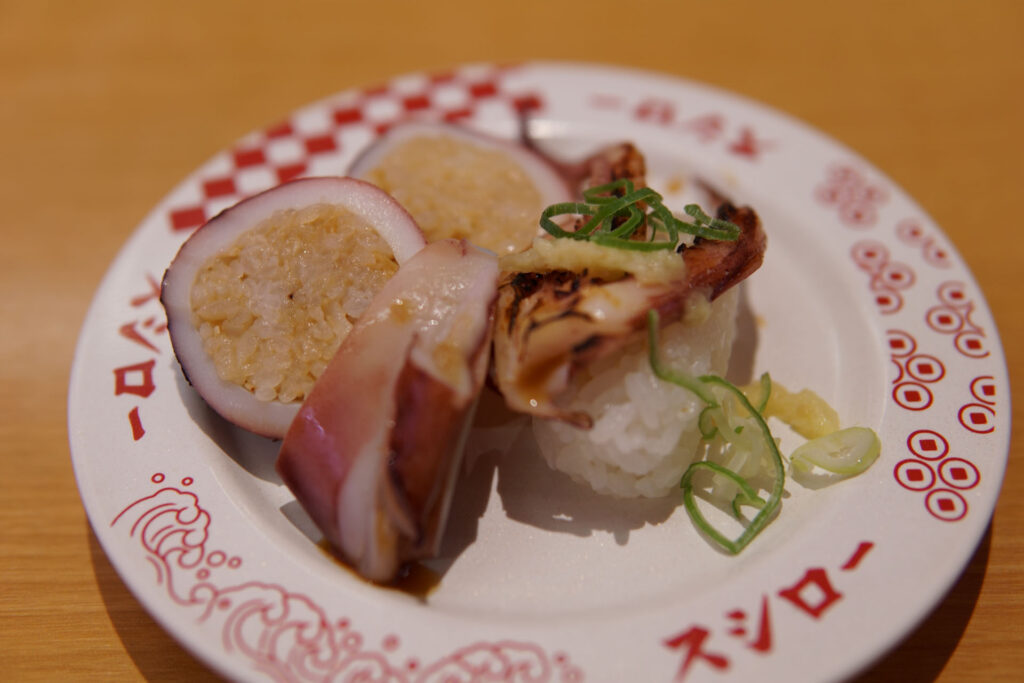 いか飯風すしとゲソにぎり