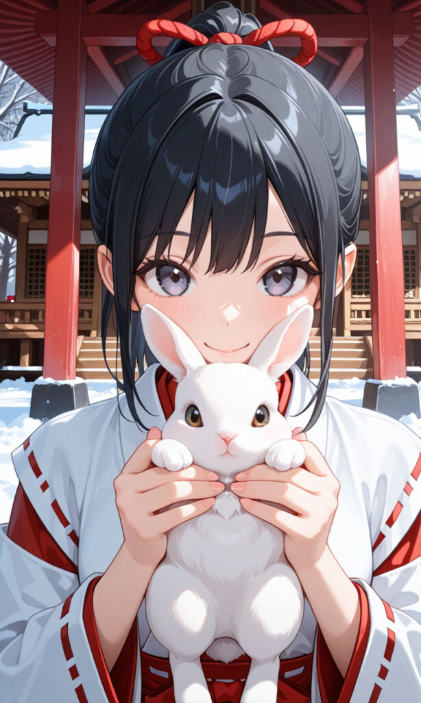冬とウサギ